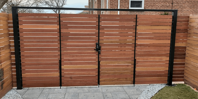 Metal and Wood Iron Gates